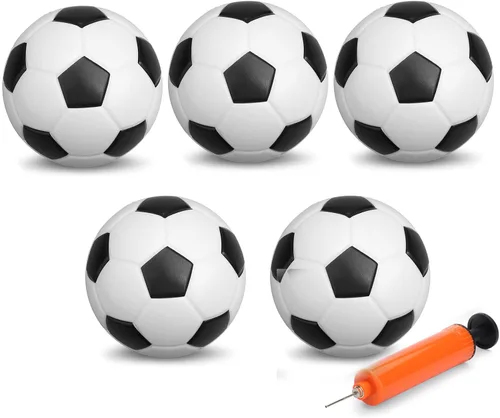 Vista 7 de Umnodobn Juego de 5 pelotas de fútbol de 6 pulgadas con bomba