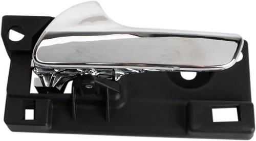 Vista 61 de TRQ Manija de puerta interior delantera izquierda cromada y negra para el lado del conductor compatible con Ford F-150 2012-2014
