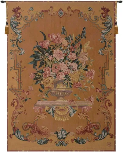 Vista 11 de Charlotte Home Furnishings Inc. - Tapiz francés para colgar en la pared, 44 x 33 pulgadas, mezcla de algodón viscosa y poliéster, tejido en Francia