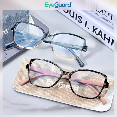 Vista 6 de EYEGUARD Elegantes Lentes de Lectura para Mujeres con Bloqueo de Luz Azul, Lectores con Bisagra de Resorte, Lentes de Computadora