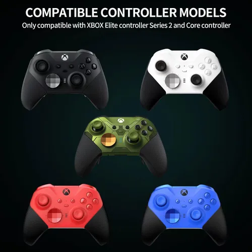 Vista 6 de Paquete completo de componentes para Xbox Elite Controller Series 2 Kit de reparación de piezas de repuesto con estuche de almacenamiento, base