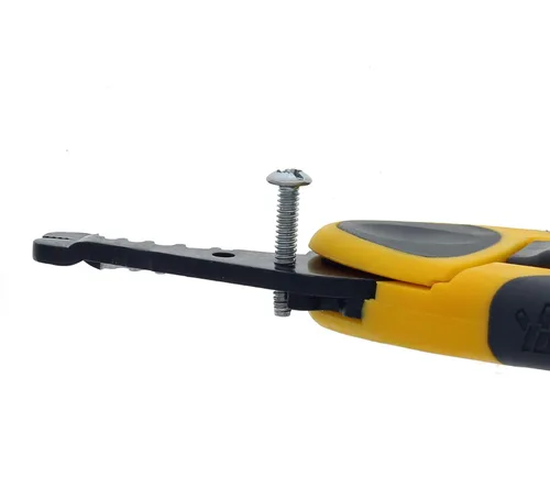 Vista 8 de IDEAL Electrical 45-918 Kinetic Reflex T-Stripper - 6-16 AWG, pelacables con reposamuñecas, nariz de alicates, bloqueo deslizante, agarres