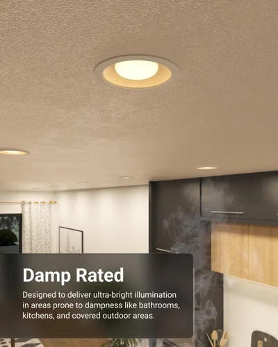 Vista 6 de Sunco - Paquete de 6 bombillas LED BR30, bombillas empotradas, iluminación de inundación interior, 1600 LM, 16 W (equivalente a 100 W) 2700 K blanco