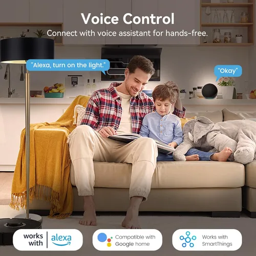 Vista 6 de Enchufe inteligente 5GHz, Enchufe inteligente EIGHTREE compatible con Alexa y Google Home, compatible con WiFi de 5GHz y 2.4GHz, Enchufe inteligente