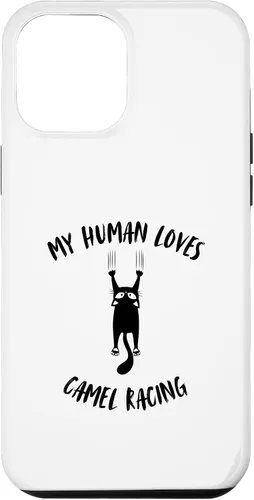 Vista 25 de My Human Loves Camel Racing - Cat Parent Hobby Lover Case for iPhone 16