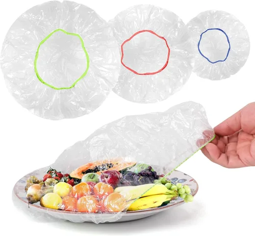Vista 9 de 60 piezas de cubiertas para cuencos para probar pan, tapas de ducha de plástico para pan de masa fermentada, cubiertas de alimentos elásticas