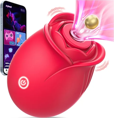 Vista 8 de Juguete Sexual Rosa para Adultos – Vibrador Rosa APP para Mujeres, Juguetes Sexuales con 9 Modos de Succión y Vibración, Vibrador de Punto G