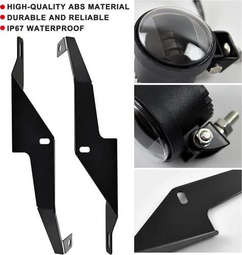 Vista 4 de SAUTVS Luces LED auxiliares de conducción para Can Am Ryker, luces antiniebla auxiliares con soportes de montaje para Can-Am Ryker 600 900 Sport &