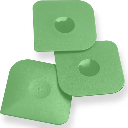 Vista 8 de Juego de herramientas de raspado de ollas de plástico para cocina, 3 piezas de esponja de nylon de plástico para limpieza de sartenes de hierro Negro