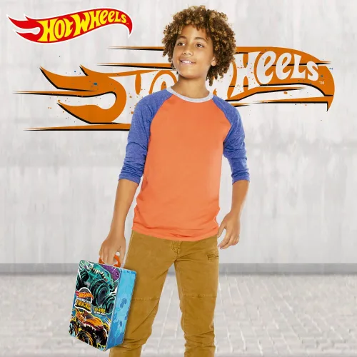 Vista 4 de Hot Wheels Monster Trucks - Estuche de almacenamiento para 6 camiones Monster o 25 coches