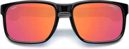 Vista 4 de Carrera Gafas de sol cuadradas de espejo rojo DUCATI 001S 00A4UZ 57, Negro