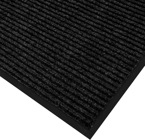 Vista 8 de fani Tapete negro resistente para entrada interior y exterior, impermeable, de perfil bajo, tapete de entrada para puerta delantera, patio, parte