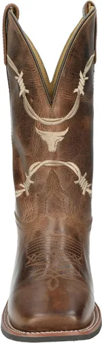 Vista 4 de Smoky Mountain Boots Logan - Botas de piel con punta cuadrada para hombre