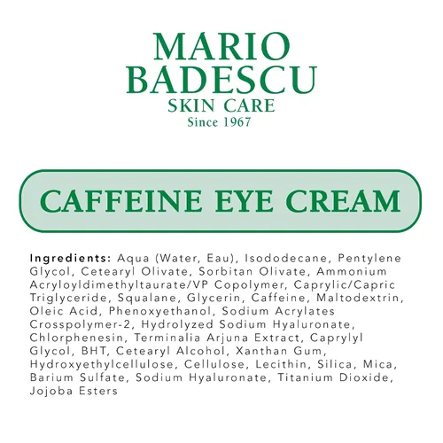 Vista 12 de Crema para ojos Mario Badescu para ojeras e hinchazón – Hialurónico, cafeína o glicólico – Tratamiento hidratante, reafirmante y antienvejecimiento