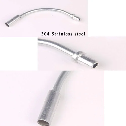 Vista 4 de 2 unids bicicleta bicicleta V tubo de freno V-freno fideos lineal tire cable guía manguera 90 grados bicicleta freno piezas