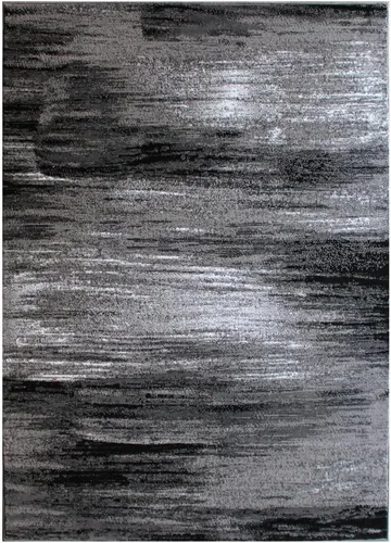 Vista 8 de Masada Rugs, Alfombra moderna y contemporánea, azul, gris y negro (2 pies x 3 pies)