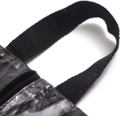 Vista 6 de Juego de 5 bolsas transparentes grandes para viajes, bolsas transparentes para zapatos para hombres y mujeres, bolsa de almacenamiento