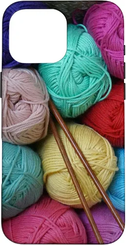 Vista 19 de Knitting and Crochet Colorful Yarn Photo Knitting Needles Case for iPhone 17