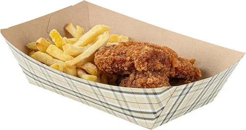 Vista 35 de Restaurantware -Bio Tek - Bandejas de alimentos de 2 onzas, 400 bandejas de papel desechables para alimentos, resistentes, a prueba de grasa, botes