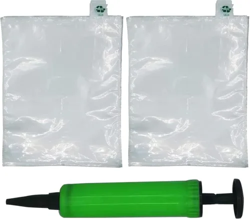 Vista 18 de Miupoo Bolsas de aire de embalaje, bolsa protectora de embalaje de aire inflable de plástico transparente con cojín de bomba gratis, bolsa