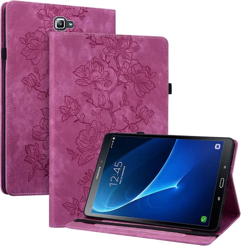 Vista 61 de Funda para Samsung Galaxy Tab S5e 10.5 2019 Modelo SM-T720/T725/T727, funda delgada de piel sintética con soporte multiángulo y soporte