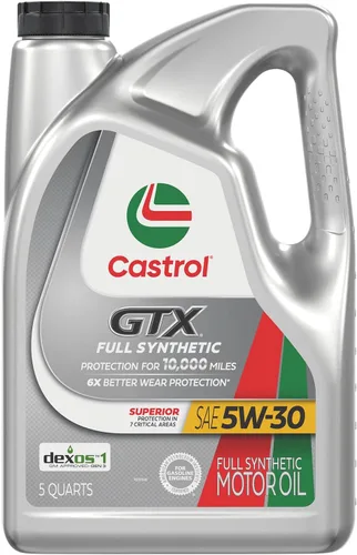 Vista 10 de Castrol Aceite de motor sintético completo GTX 5W-30, 1 cuarto de galón, paquete de 6