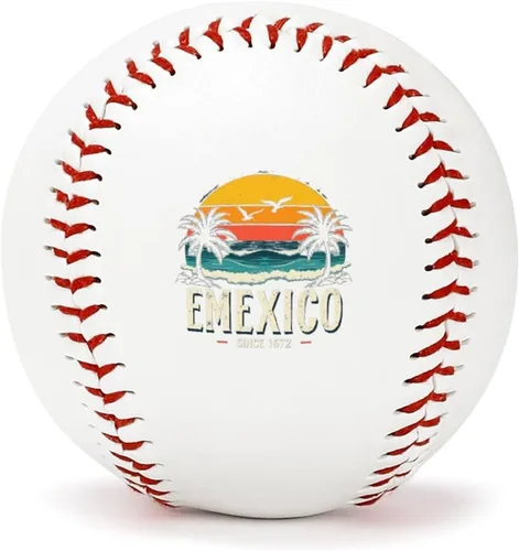 Vista 10 de Béisbol de 2.8 pulgadas de doble cara para práctica de liga unisex máquina de entrenamiento deportivo de lanzamiento conmemorativo