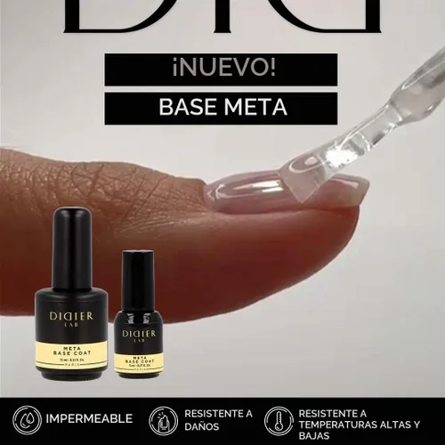 Vista 2 de DIDIER LAB Capa base de gel transparente de alta calidad, esmalte de gel base LED UV, capa base de gel impermeable de larga duración, fuerte