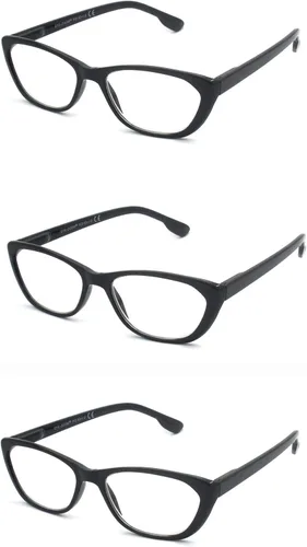 Vista 8 de Gafas de lectura de ojo de gato para mujer con bisagra de resorte