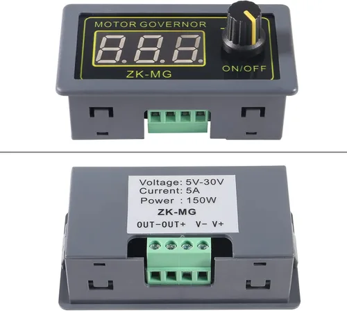 Vista 2 de Alinan Controlador de velocidad del motor de CC PWM 5V 12V 24V 150W con generador de señal PWM módulo controlador