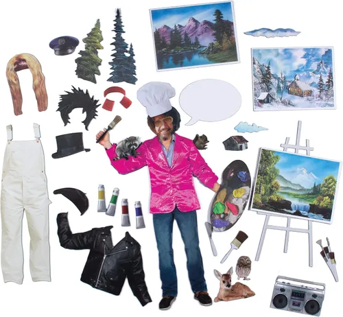 Vista 2 de The Unemployed Philosophers Guild Bob Ross Joy of Painting - Juego magnético con licencia oficial, convierte tu refrigerador en una obra de arte