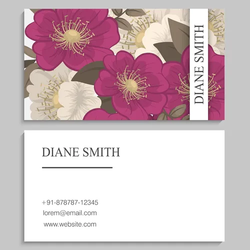Vista 8 de Tarjetas de visita personalizadas: impresión de tarjetas de identificación profesional personalizada adecuada para mujeres (estilo 3)