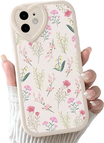 Vista 10 de Lovmooful Funda para iPhone 11 con diseño de oso lindo floral con lentes de Flor de Oso2