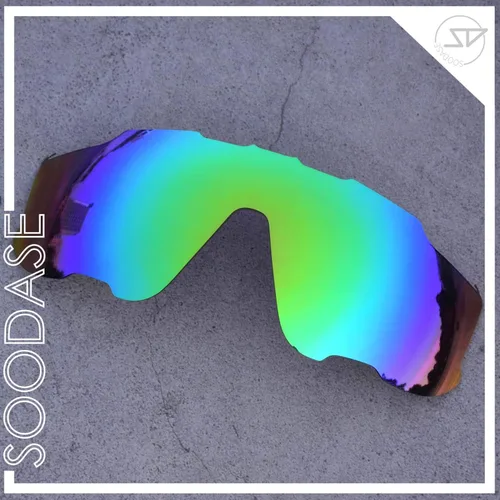 Vista 4 de SOODASE Para Oakley Jawbreaker Gafas de sol azuloroverde polarizadas reemplazo lentes