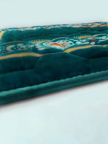 Vista 7 de Alfombra de Oración Musulmana Islámica - Alfombra de Oración Sajadah Muy Gruesa y Acolchada para Hombres y Mujeres con Cuentas de Oración del Islam
