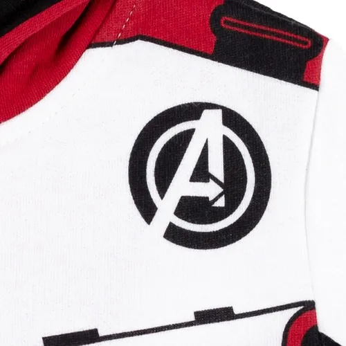 Vista 6 de Marvel Avengers Spider-Man Hulk Captain America - Sudadera con capucha con cremallera para niños pequeños a niños grandes