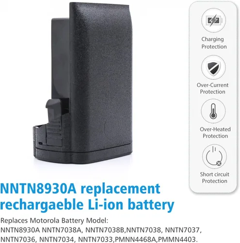 Vista 5 de Batería PMNN4403 para Motorola APX7000 APX6000 APX8000 SRX2200N Radio Batería NNTN8930 Pmnn4486a NNTN7038A NNTN7038B 2650mAh