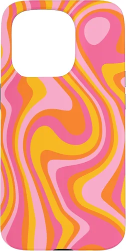 Vista 14 de Retro Groovy Liquid Swirl Hippie 70's 80's Psychedelic Phone Case for iPhone 17