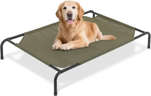 Vista 14 de Athena Collection Cama elevada para perros para exteriores con cojines extraíbles, cuna elevada de 48 pulgadas, lavable con marco de metal, patas
