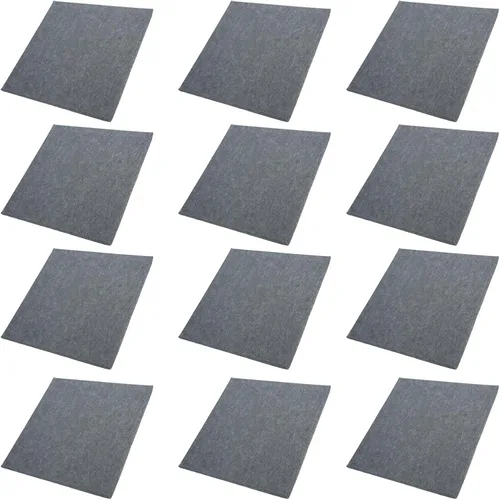 Vista 3 de 12Pcs Acoustic Panels, Polyester Fiber Sound Absorption Panel, Cutable Noise Reducing Foam for Rehearsal Rooms, Home Studio, Office and TV Wall with