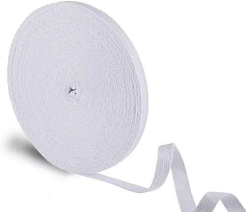Vista 8 de WILLBOND - Cinta de sarga de 100 % algodón, 1/2 pulgada x 25 yardas, cinta de costura de espiga natural para manualidades, envoltura de regalos