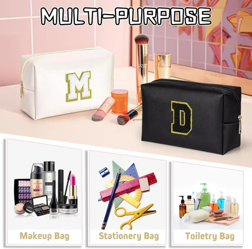 Vista 5 de TOPEAST - Bolso de maquillaje para mujer, Negro -, A