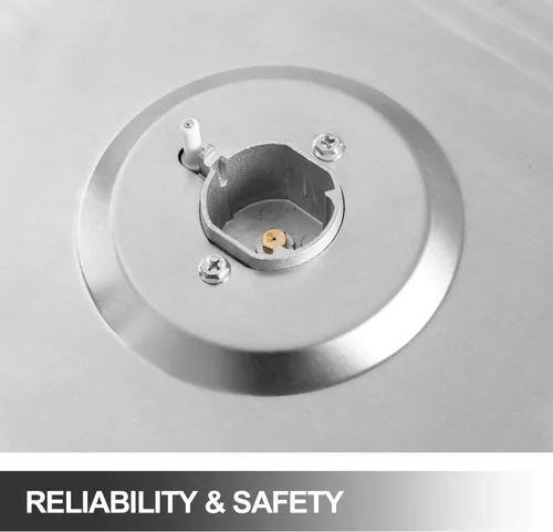 Vista 11 de Cocina de gas integrada de 24"x20" de 4 quemadores de acero inoxidable con kit de conversión NG/LPG, protección de termopar y fácil de limpiar