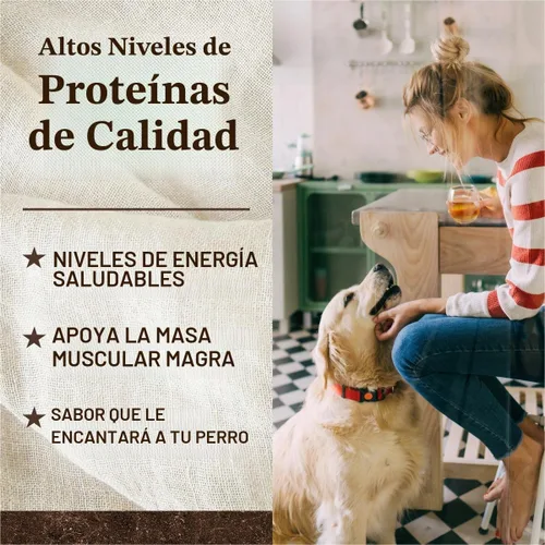 Vista 8 de Merrick - Alimento seco para perros, receta de pollo real y batata libre de granos, 4 libras, en bolsa