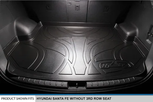 Vista 2 de MAXLINER - Tapete de suelo para todo tipo de clima para Hyundai Santa Fe 2013-2018 Negro