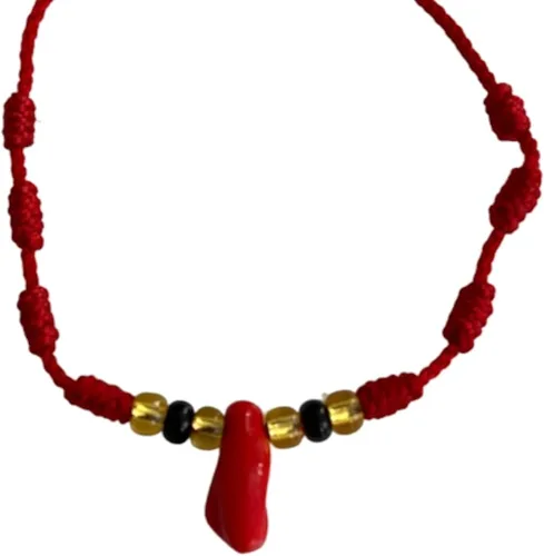 Vista 3 de PULSERA DE AZABACHE ROJO PARA PROTECCION-B114
