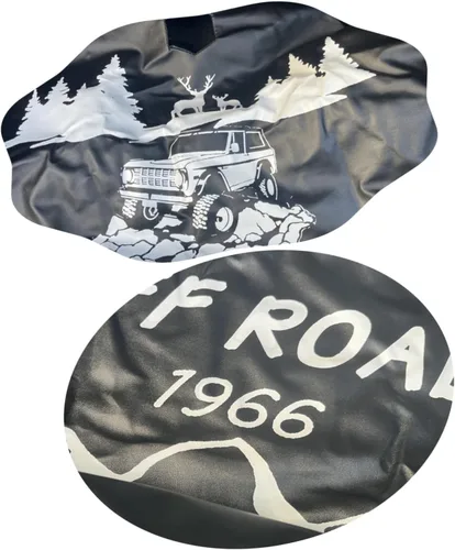 Vista 4 de Cubierta de neumático de repuesto de 35 pulgadas compatible con accesorios Ford Bronco 2021-2024 de 35 pulgadas (con cámara de respaldo) Wildtrak