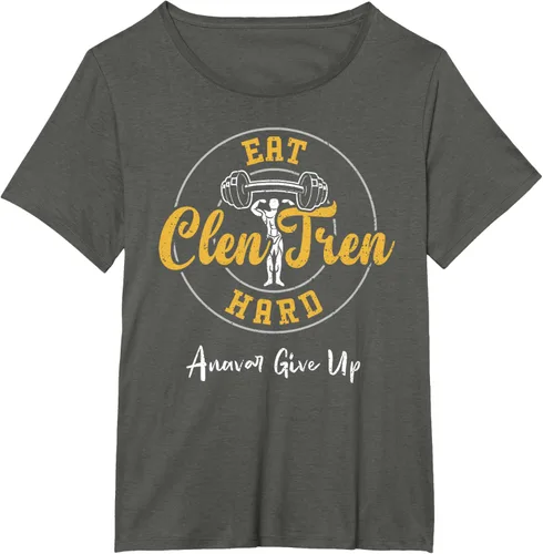 Vista 61 de Culturismo: Comer Clen Tren Hard Anavar Give Up - Camiseta de gimnasio, Negro