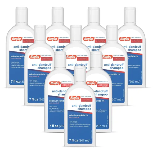 Vista 9 de Rugby - Champú anticaspa de sulfuro de selenio, fórmula azul para cabello