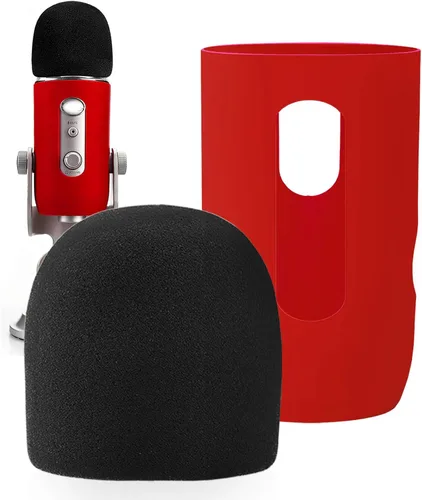 Vista 11 de YOUSHARES Parabrisas de micrófono de espuma - Funda de micrófono de gran tamaño para Blue Yeti, Yeti Pro, MXL, Audio Technica y otros micrófonos